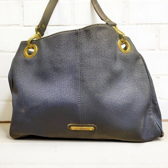 Liz Claiborne Handbags - Liz Claiborne Royal Blue and Gold Shoulder tote Bag luxury vintage stylish purse
